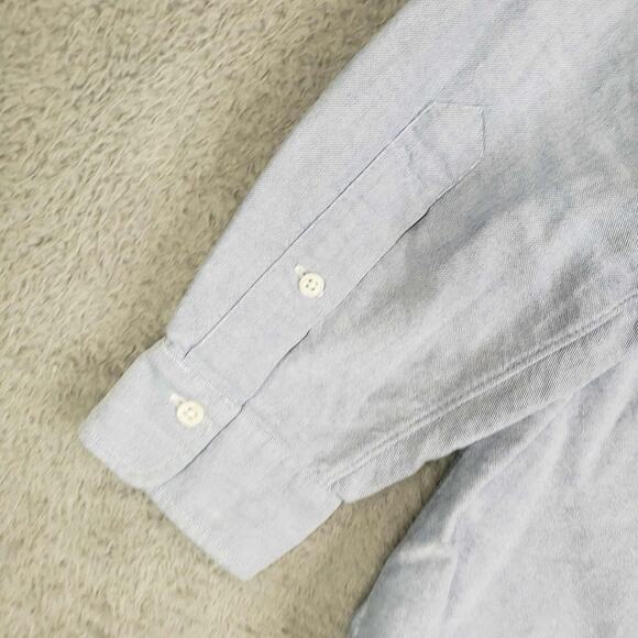 Polo Ralph Lauren Oxford Shirt Mens Size Large L 16 Button Down Solid Blue - Picture 6 of 10